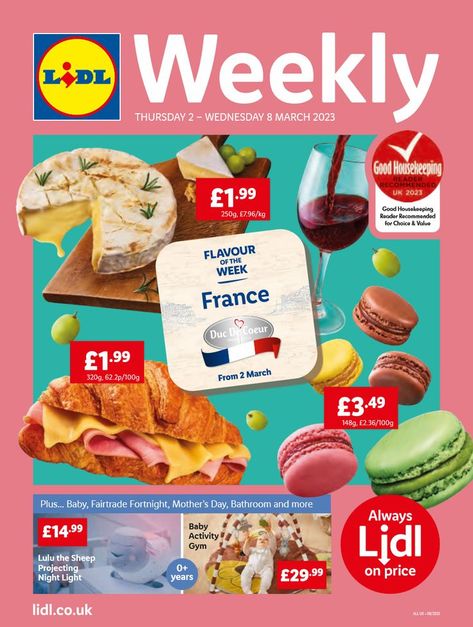 LIDL Weekly Offers Leaflet 2-8 Mar 2023 Supermarket Flyer, Fairtrade Fortnight, Supermarket Design, Catalog Design, Good Housekeeping, 8th Of March, Flyer Design, Mother’s Day, Design Inspiration