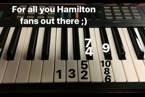 Hamilton Piano Notes, Burn Hamilton Piano, Hamilton Piano, Piano Tutorials Songs, Piano Sheet Music Letters, Piano Music Easy, Piano Notes Songs, Hamilton Jokes, Music Letters