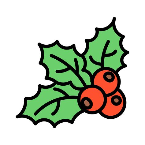 Christmas Leaf Drawing, Holly Berries Drawing, Holly Leaf Drawing, Christmas Mistletoe Drawing, Missle Toe Drawing, Xmas Drawing Ideas, Holly Drawing, Baking Images, Mistletoe Drawing