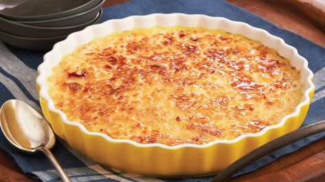 Sweet Potato Crème Brûlée Recipe - BettyCrocker.com Creme Brulee Recipe Easy, Cream Brulee, Classic French Desserts, Brulee Recipe, Creme Brulee Recipe, Quiche Dish, French Dessert, French Desserts, Potato Pie