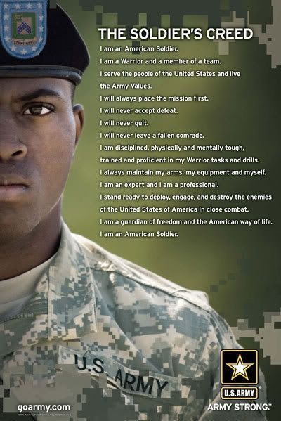 Soldiers Creed, Army Values, Army Basic Training, Army Recruitment, American Soldier, Military Quotes, Combat Training, Military Mom, Army National Guard