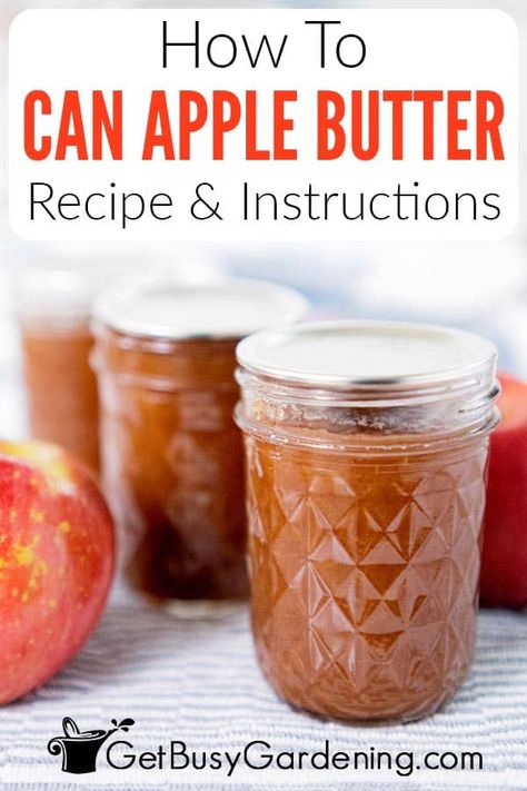 Apple butter is a delicious and classic recipe in the fall, and with canning you are able enjoy it whenever you want. Canned apple butter is wonderful on your favorite foods like toast, oatmeal, crackers, and more. You can store it for up to 2 years, allowing you to keep it on hand for any time you get a hankering for the recipe. Follow my simple step-by-step directions to safely can apple butter at home successfully. I also answer your most common questions about the process in this article. Can Apple Butter, Canned Apple Butter, Canning Apple Butter, Garden Canning, Canning Apples, Canning Jam Recipes, Cheese Spreads, Slow Cooker Apple Butter, Apple Butter Recipe