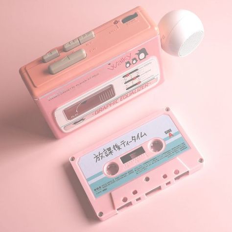 Alive Photography, Peach Aesthetic, Old Pink, Picture Collage Wall, Pastel Pink Aesthetic, Cassette Player, Pink Vibes, Pink Themes, Photo Wall Collage