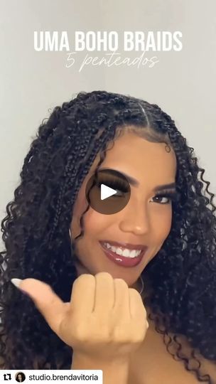 142K views · 13K reactions | #Repost @studio.brendavitoria ✨ ・・・ Penteados com a Boho braids! Qual o seu preferido??  ✨. . . . #bohobraids #boxbraids #tranças #penteados | 𝐁𝐨𝐱 𝐁𝐫𝐚𝐢𝐝𝐬 𝐈𝐧𝐬𝐩𝐢𝐫𝐚𝐜𝐨𝐞𝐬  ✨. | MC PH · Vem Desestressar Boho Braids Natural Hair, Mc Ph, Boho Braids, Box Braids, Natural Hair, Natural Hair Styles, Braids, Hair, Plaits