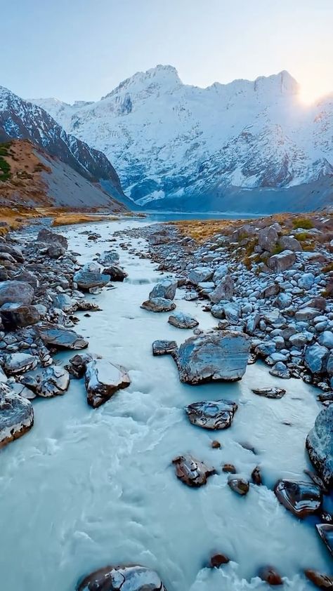 Travel New Zealand With Me on Instagram: “Near Twizel you’ll find one of the most magnificent blue lakes in New Zealand, Lake Ruataniwha 🐬💦🐟 Who would you love to #explore here…” Winter In New Zealand, New Zealand Winter Aesthetic, New Zealand Snow, New Zealand Winter, Travel New Zealand, Android Widgets, New Zealand Landscape, Coconut Rice, Beautiful Places On Earth