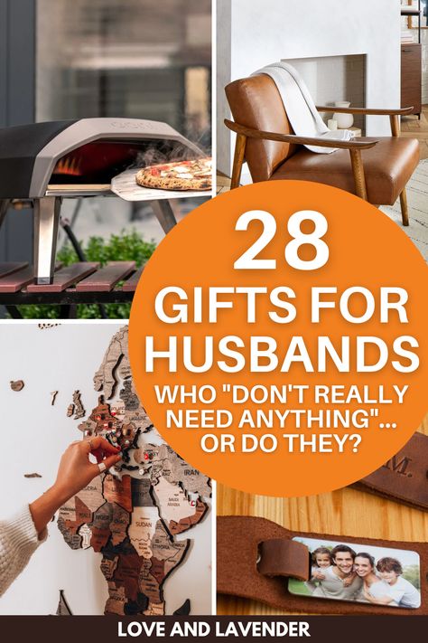 With this list of gifts for husbands, we usher in a new age of gifting—an age where that look will be one of shock and awe at your superior gift-giving acumen. Let’s do this! #giftideas #gifts #giftsforhim #giftideasforhim #giftsforhusband #giftideasforhusband Husband Birthday Present, Ivory Gifts For Him, Thoughtful Christmas Gifts For Husband, Men Anniversary Gifts Ideas, Xmas Gifts For Husband, Meaningful Gifts For Husband, Creative Gifts For Husband, Gift Ideas For Husband Anniversary, Gift Ideas For My Husband