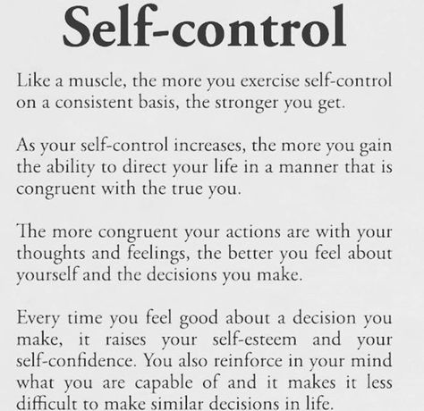 Self Control Quotes, Control Quotes, Discipline Quotes, Self Discipline, Self Control, Better Me, Thoughts And Feelings, Self Improvement Tips, Emotional Health