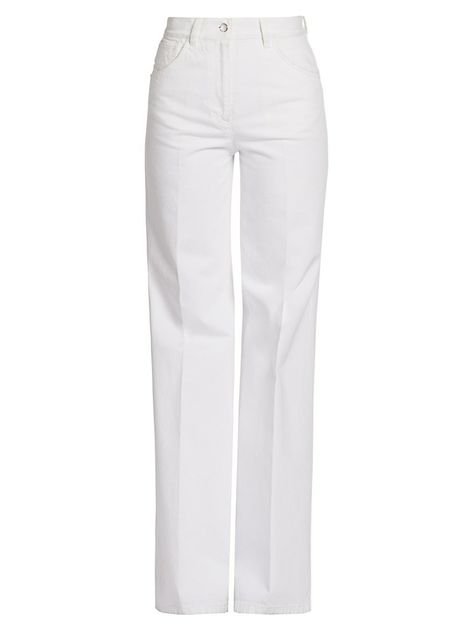 White Jeans Png, Prada Clothes, Jeans Png, Prada Jeans, Prada Pants, White Flare Pants, Clothing Png, Low Waist Pants, Png Clothes