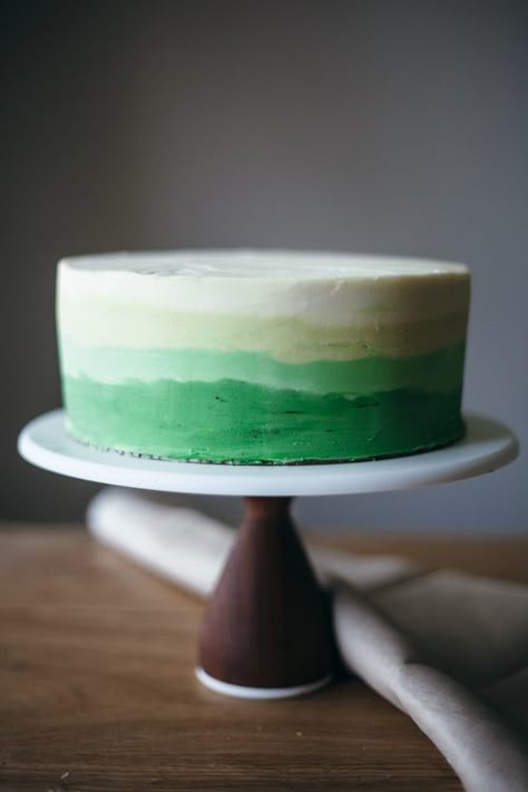 Mint Buttercream Frosting, Chocolate Mint Cake, Mint Buttercream, Mint Chocolate Cake, Mint Cake, Mint Recipes, Chocolate Mint, White Cake, Cake Decorating Tips