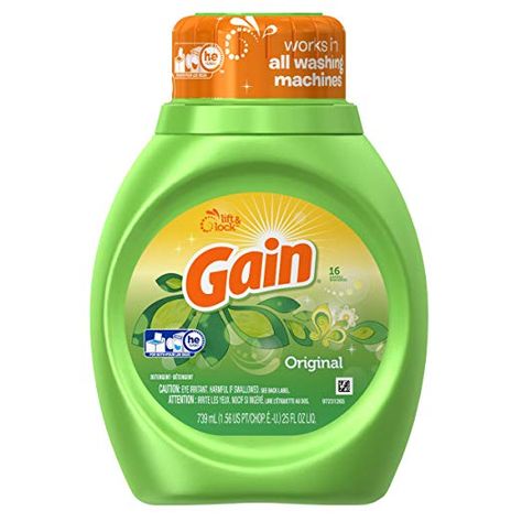 Gain Laundry Detergent, Detergent Packaging, Gain Detergent, Gain Laundry, Procter And Gamble, Detergent Laundry, Grass Stains, Hand Lettering Inspiration, Liquid Laundry Detergent