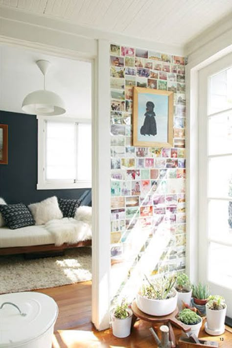 small polaroid wall Photowall Ideas, Polaroid Wall, Casa Vintage, Renovation Design, Decoration Inspiration, Home Fashion, My New Room, My Dream Home, Home Decor Inspiration