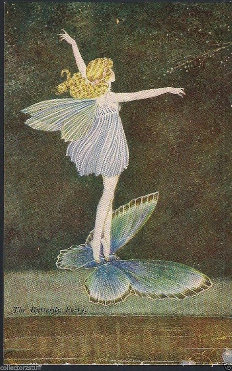 Ida Rentoul Outhwaite, The Butterfly, Blue, Art