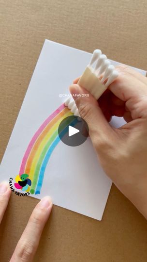 1.2M views · 16K reactions | Discover the magic of colors with our Rainbow Art showcase! 🌈✨ Watch as kids turn simple cotton buds into expressive paintbrushes. Ignite creativity, enhance fine motor skills, and make learning fun. 🎨 #chanafavors | Chanafavors | Chanafavors · Original audio Cotton Buds Activity For Kids, Magic Painting For Kids, Buds Painting, Magic Paintbrush, Preschool Color Activities, Painting Flowers Tutorial, K Crafts, Art Showcase, Make Learning Fun