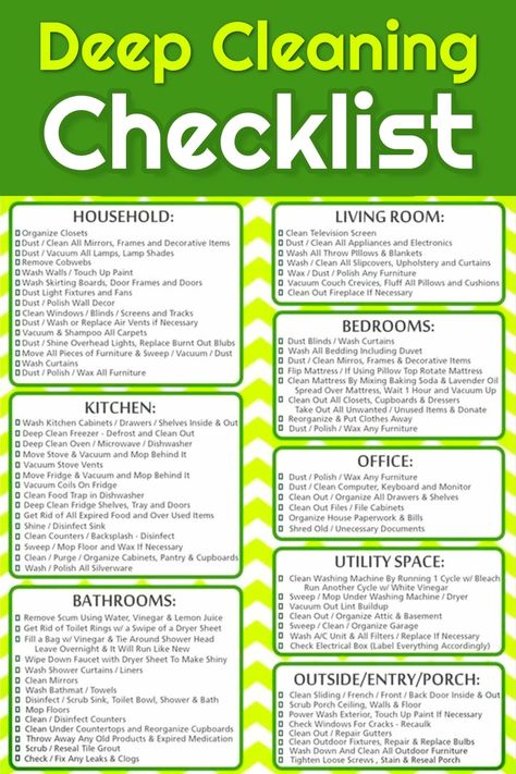 Free Cleaning Checklist Printable - Free deep cleaning checklist to print to help you deep clean your home (perfect for Spring Cleaning too!) #springcleaning Cleaning Checklist Printable Free, Cleaning Checklist Printable, Deep Cleaning Checklist, Deep Cleaning House, Cleaning Screens, Cleaning Painted Walls, Washing Walls, Glass Cooktop, Deep Cleaning Tips