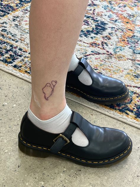 Ghost Holding Heart Balloon Tattoo, Ghost Holding Balloon Tattoo, Ghost With Balloon Tattoo, Black Balloon Tattoo, Heart Balloon Tattoo, Shoe Tattoos, Balloon Tattoo, Ghost Tattoo, Black Balloons