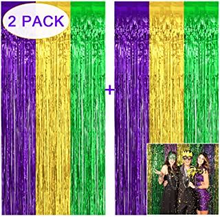 Fringe Streamers, Fringe Curtain Backdrop, Mardi Gras Photos, Foil Fringe Curtain, Mardi Gras Party Decorations, Photo Booth Wedding, Carnival Party Decorations, New Orleans Party, Prom Backdrops