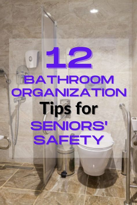 Take precautions in the bathroom. These bathroom safety tips for seniors helps prevent falls and increase overall safety. Senior Bathroom Ideas, Disabled Bathroom, Bathroom Holder, Spring Cleaning Hacks, Shower Chair, Bathroom Safety, Wet Floor, Small Bathroom Storage, Fall Prevention