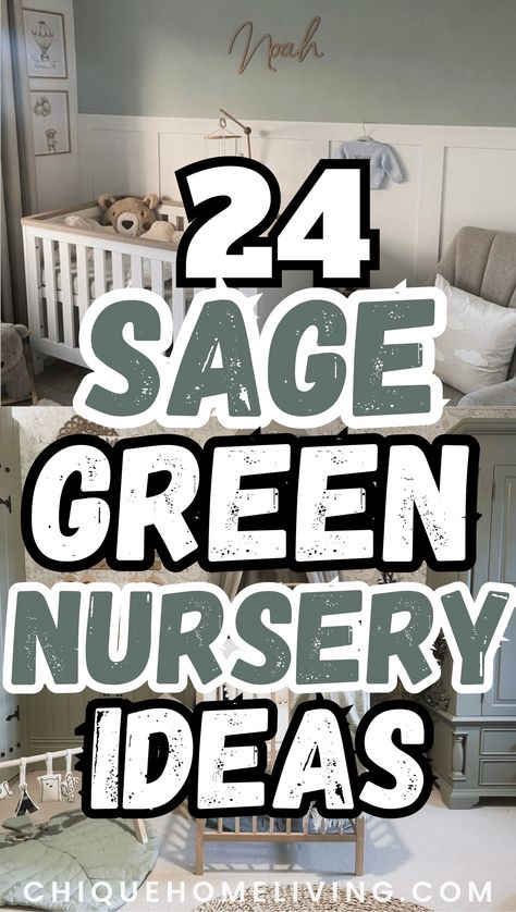 Preparing a tranquil sanctuary for your little one? Explore these 24 soothing sage green nursery ideas, where the calm hues of nature embrace comfort and serenity. From soft textures to gentle accents, let these designs inspire the perfect oasis for your bundle of joy, where peaceful dreams and sweet moments await. Sage Green And Ivory Nursery, Sage Crib Nursery, Sage Nursery Wall, Sage And White Nursery, Olive Green And Cream Nursery, Sage Green Nursery Colors, Light Sage Nursery, Greens For Nursery, Gender Neutral Nursery Sage Green