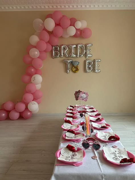 Bride To Be Party, Bride To Be Decorations, Bride Friend, Birthday Room Decorations, Wedding Planning Decor, Bridal Bachelorette Party, Bridal Shower Diy, Pajama Party, Diy For Girls