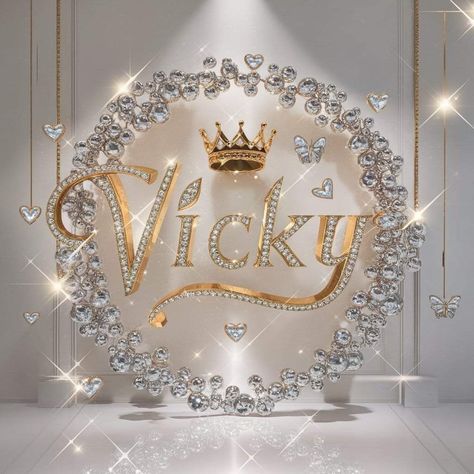 Victoria Logo Design, Vicky Name Wallpaper, Vicky Name Logo, Victoria Tattoo, Flier Designs, Victoria Name, Necklace Name Design, Living Room And Bedroom Combo, Name Design Art