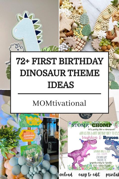 Step into a prehistoric world of fun with our dinosaur-themed first birthday party ideas! Discover everything you need to create a roar-tastic celebration for your little one. Dive into creative dino decorations, exciting party games, and more to make their special day unforgettable. Find inspiration, DIY tips, and tricks for a Jurassic-sized success! Celebrate in style with our guide to throwing the ultimate dino-mite bash. First Birthday Boy Dinosaur Theme, First Birthday Dinosaur Theme, Birthday Dinosaur Theme, First Birthday Dinosaur, 1 Year Birthday Party Ideas, Baby Dinosaur Party, Dino Party Invitation, Dino Decorations, 1st Birthday Boy Themes