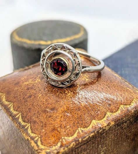 Check out Vintage, Art Deco 15ct White & Yellow Gold Garnet Target Ring. Size M, Not 18ct , the latest item I added on eBay! #eBay #eBaySeller Target Ring, Unusual Art, Antique Ring, Garnet Gemstone, Art Deco Style, Antique Rings, Ebay Seller, Deco Style, Vintage Art Deco