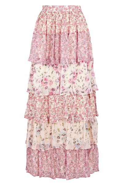 18 Tiered Dresses & Skirts To Buy Now | sheerluxe.com Modest Girly Outfits, Maxi Skirts Summer, Tiered Dresses, Frock Fashion, Silk Maxi Skirt, Silk Maxi, Floral Maxi Skirt, Grace Kelly, Dresses For Teens