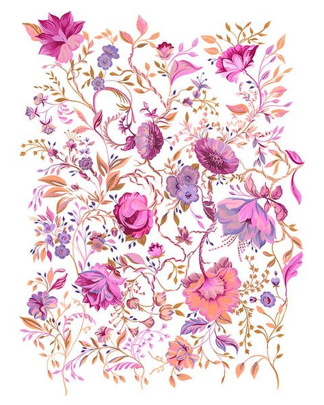 Surface Pattern Design Inspiration, Postcard Paper, Print Design Art, Watercolor Floral Pattern, Abstract Floral Art, Print Design Pattern, Postcard Set, Flower Pattern Design, Textile Pattern Design