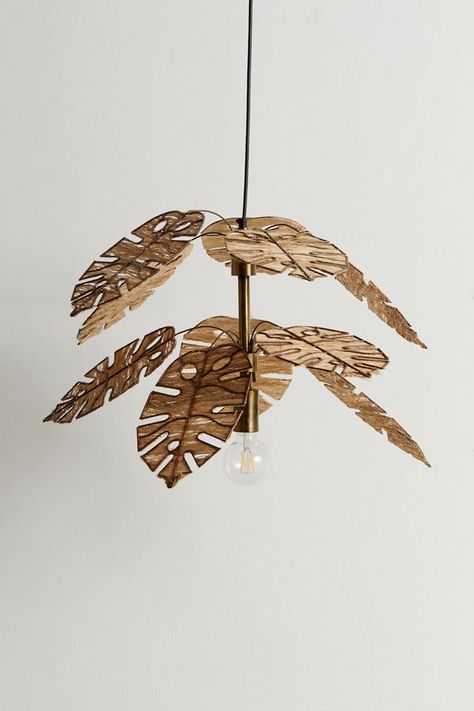 Tropical Light Fixtures, Leaf Light Fixture, Banana Fiber, Creative Lamps, Leaf Silhouette, Pendant Shade, Pendant Light Shades, Tropical Oasis, Lighting Concepts