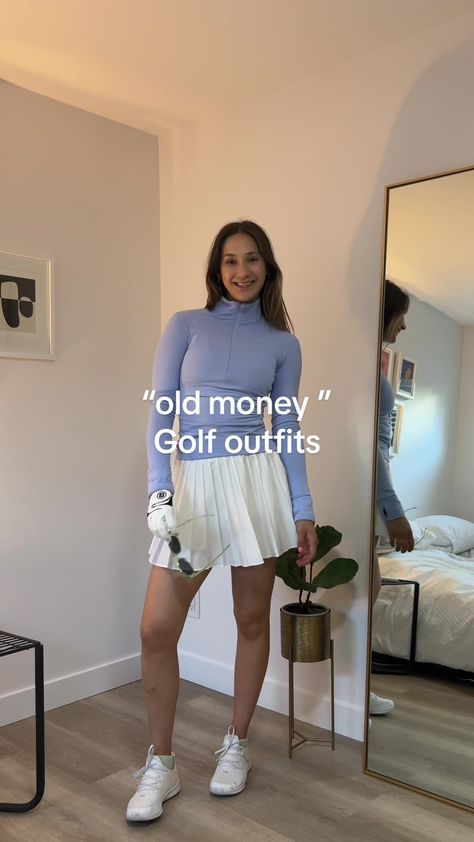 Could never find age appropriate golf outfit inspo so I made my own 😌 #aestheticg... | TikTok Too Golf Date Outfit, Old Money Golf Outfit, Golf Outfits Women Pants, Golf Date Outfit, Golf Girlfriend Outfit, Mini Golf Date Outfit, Golf Date, Club Vibes, Cute Golf Outfit