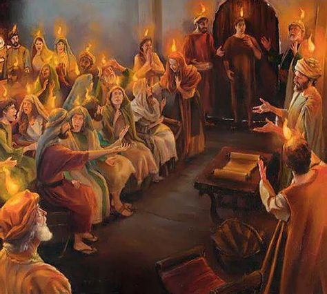 in the upper room the first 120 annointed Christians of the early congregation Acts Bible, Bible Artwork, Who Is Jesus, Bible Images, Bible Pictures, Prophetic Art, Jesus Christ Images, Pentecost, Biblical Art