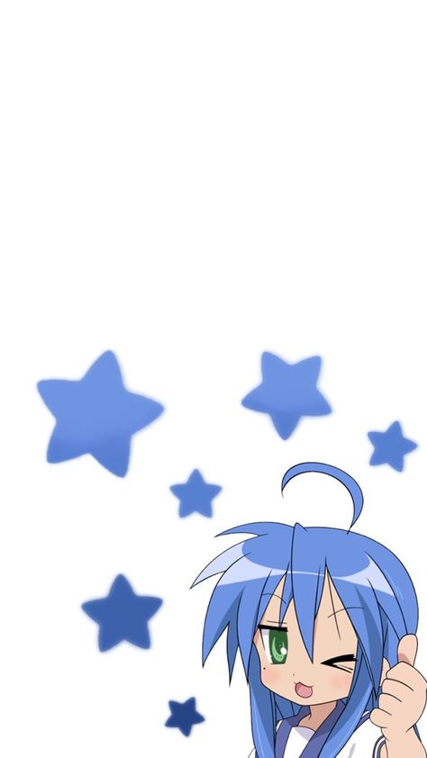 Lucky Star Wallpaper, Konata Izumi, Tattoo Signs, Color Palette Challenge, Black Phone Wallpaper, Hello Kitty Iphone Wallpaper, Star Wallpaper, Lucky Star, Phone Themes