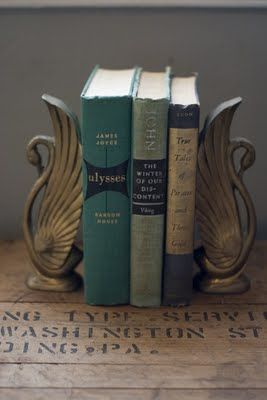 Brass Swan Bookends from C. Marie Keely Vintage and Handmade Literary Decor, Brass Swan, Vintage Bookends, Happy Buddha, Book Holder, Book Ends, Book Holders, Swan Lake, Book Nooks