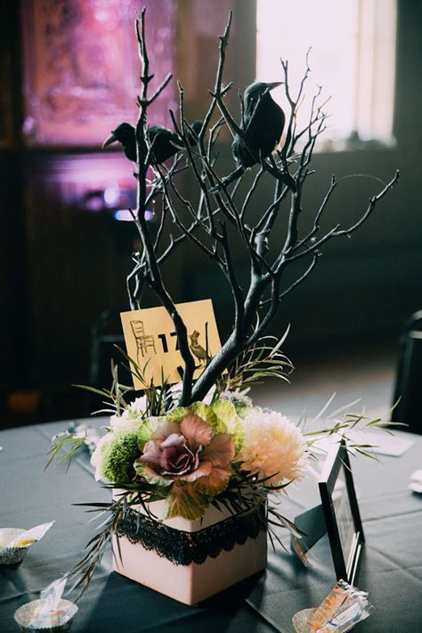 This chic spooky wedding had serious style