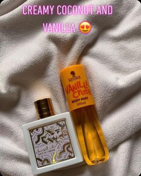 Sweet,Creamy And Irresistible!😻🤍 When Coconut meets Vanilla,it’s pure magic😄🤭…you see that vanilla crush body mist is still my best seller at the moment cos it delivers the work absolutely well🥰😌 Combo set available for 🔖N25,000#perfumelovers#scentobsessed#ilorinvendors Body Mist, Best Seller, Mist, Vanilla, I Am Awesome, Coconut, Fragrance, In This Moment, Pure Products