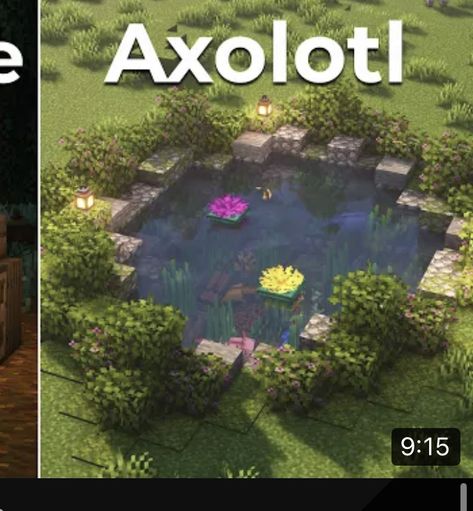 Axolotl Pen In Minecraft, Animal Sanctuary Minecraft, Turtle Enclosure Minecraft, Axolotl Minecraft Build, Frog Enclosure Minecraft, Axolotl Pond Minecraft, Minecraft Axolotl Enclosure, Axolotl Enclosure Minecraft, Minecraft Turtle Enclosure