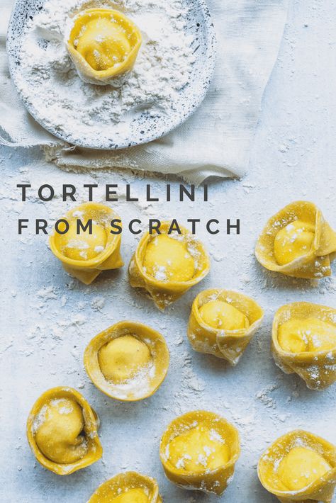 Ricotta Tortellini Recipes, Tortellini From Scratch, Asiago Tortellini, Ricotta Tortellini, Homemade Tortellini, Pasta Homemade, Tacos Recipes, Homemade Ricotta, Homemade Pasta Recipe