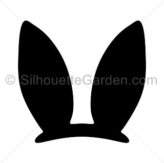 Easter Silhouette, Bunny Ears Template, Bunny Monogram Svg, Easter Cricut, Bunny Monogram, Easter Chalkboard, Silhouette Cameo Crafts, Easter Templates, Easter Bunny Ears