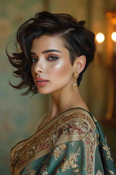 These Are The Best Haircuts of 2024 Indian Haircuts For Women, Short Messy Hair Styles, Indian Women Haircut, Messy Hair Styles, Short Messy Hair, Haircut Indian, Soft Undercut, Short Haircuts With Bangs, Short Shag Haircuts