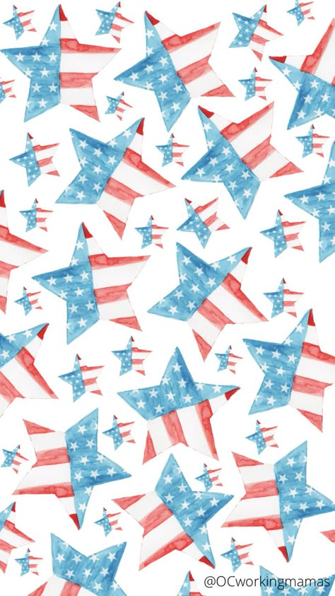 Memorial Day Phone Wallpaper, Patriotic Aesthetic Wallpaper, America Background Wallpapers, Cute 4th Of July Backgrounds, Memorial Day Aesthetic Wallpaper, 4th Of July Themed Wallpaper, July 4th Background, Cute July Wallpaper, Memorial Day Wallpaper Backgrounds