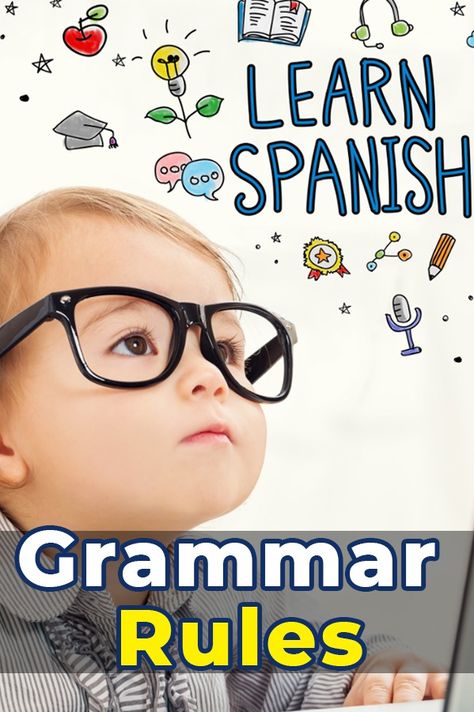 Over the course of learning Spanish, many people tend to forget some of the fundamentals. Here are 10 basic Spanish grammar rules you can't forget. Spanish Vocabulary List, Study Spanish, Learning Spanish Vocabulary, Basic Grammar, Spanish Verbs, Spanish Grammar, Spanish Phrases, Grammar Rules, Rhymes For Kids