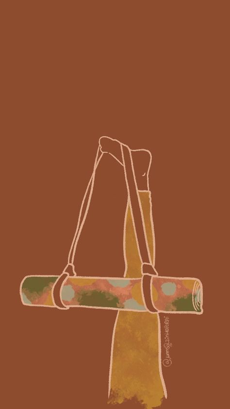 Yoga Iphone Wallpaper, Yoga Mat Illustration, Yoga Illustration Funny, Yoga Wallpaper Iphone, Yoga Aesthetic Wallpaper, Yoga Poster Design, Yoga Stick Figures, Yoga Wallpaper, Yoga Art Painting