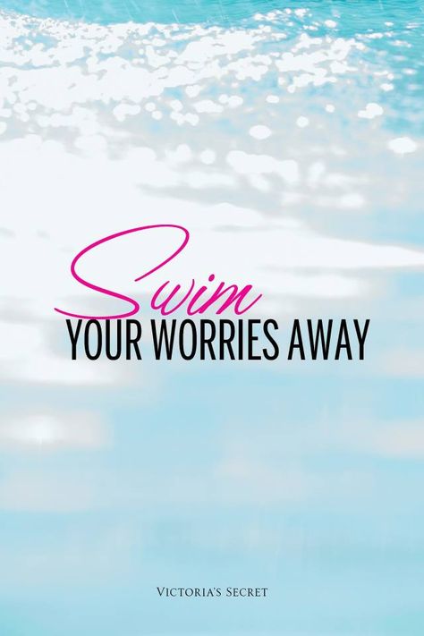 Swim your worries away...you feel like you could just swim away from your problems...but it never helps cuz you know you have to get out of the pool, your safe haven, and back into reality. Pool Quotes, Swimming Motivation, Swimming Memes, I Love Swimming, Swimmers Life, Pilates Videos, Swimming Quotes, Swim Life, Synchronized Swimming