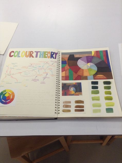 Gcse art sketchbook by Noah Walton -------- Page about using colours, so i would use appropriate choices on later designs Colour Art Page Gcse, Colour Theory Art Gcse, Art Gcse Colour Theory, Igcse Portfolio, Gcse Art Sketchbook Colour Theory, Colour Theory Sketchbook Page A Level, Colour Theory Sketchbook Page, Gcse Resources, Drawing Studio