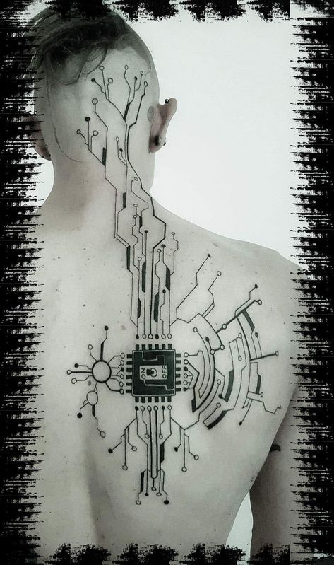 Circuit Board Tattoo, Computer Tattoo, Circuit Tattoo, Cyberpunk Makeup, Biomech Tattoo, Electronic Tattoo, Tech Tattoo, Cyberpunk Tattoo, Art Cyberpunk