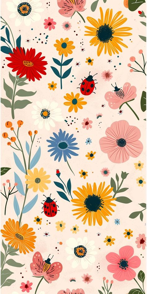 Spring Phone Wallpaper, Aesthetic Spring Wallpaper, Disco Wallpaper, Wallpaper Edgy, Spot Painting, Indian Room, Vintage Wallpapers, Background Retro, Wallpaper Homescreen