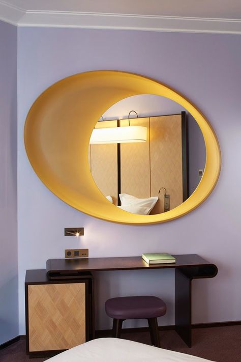 Francois Champsaur, Modern Mirror Design, Mirror Desk, Hyatt Centric, Oak Headboard, Desk Stool, Deco Bathroom, Stunning Interior Design, Function Room