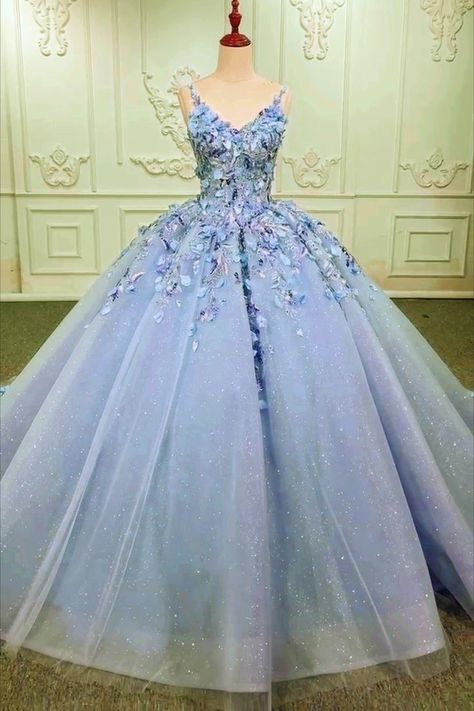 Light Blue 15 Dress Light Blue Ball Gown, Dress For Quinceanera, Blue Ball Gown, Quinceanera Party, Blue Ball, Quinceanera, Ball Gown, Light Blue, Blue