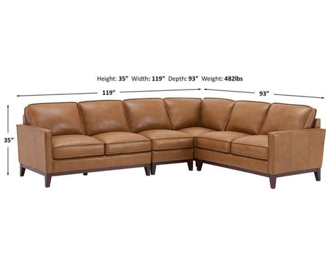 Leather Italia Newport 4-Piece Leather Sectional Trending Furniture, Room Furniture Bedroom, Adjustable Base, Shop Furniture, Blowout Sale, Furniture Bedroom, Leather Sectional, Top Trending, Nice Leather