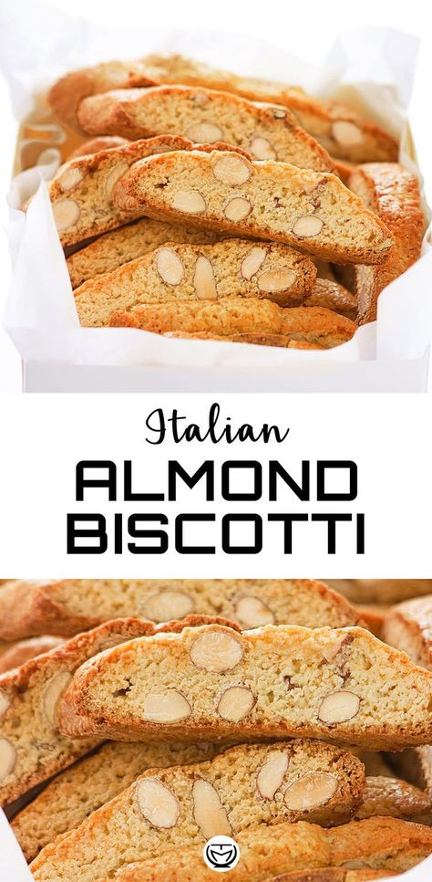 These super crunchy almond biscotti are so easy to make, they last up to 2 weeks and are perfect to give as a homemade Christmas gift! #biscotti #Italiancantuccini #biscottirecipeeasy #biscotticookies #biscottialmond #cantucci #cantuccinirecipeitalian Almond Anise Biscotti Recipe, Anise Biscotti Recipe, Cantuccini Recipe, Anise Biscotti, Best Biscotti Recipe, Biscotti Recipes, Italian Biscotti, Almond Biscotti Recipe, Anise Cookies